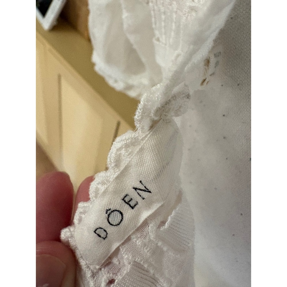 DOEN Colline Dress White Embroidered Maxi Cottagecore Size Small - Picture 6 of 9